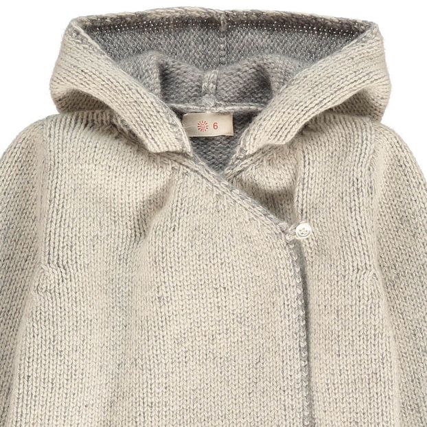 Cardigan Cruzado Capucha Lana Cachemire-product