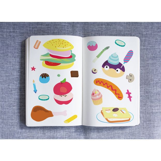 Planche de stickers muraux Food - 100 stickers-product