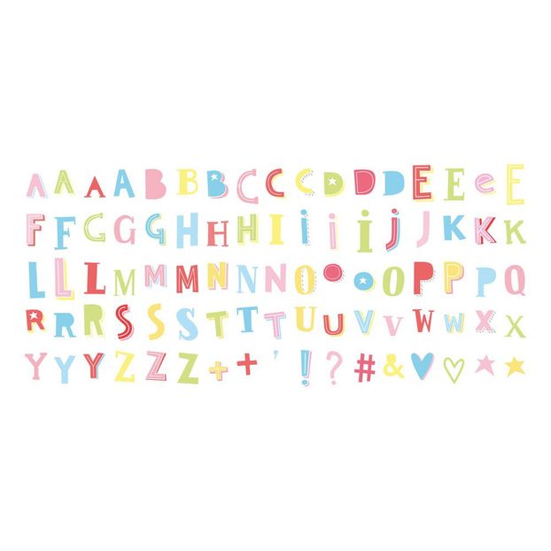 Set de 85 letras funk color para lightbox-product