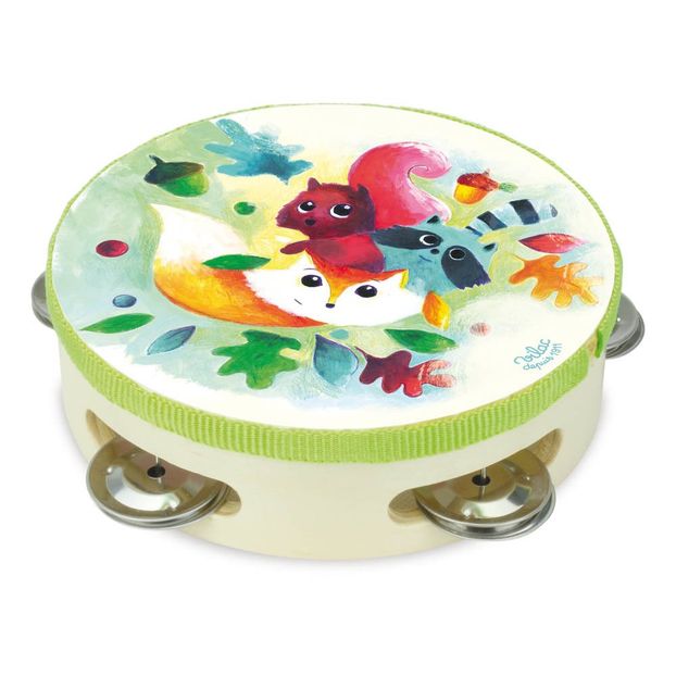 Pandereta de madera Woodland Multicolor-product