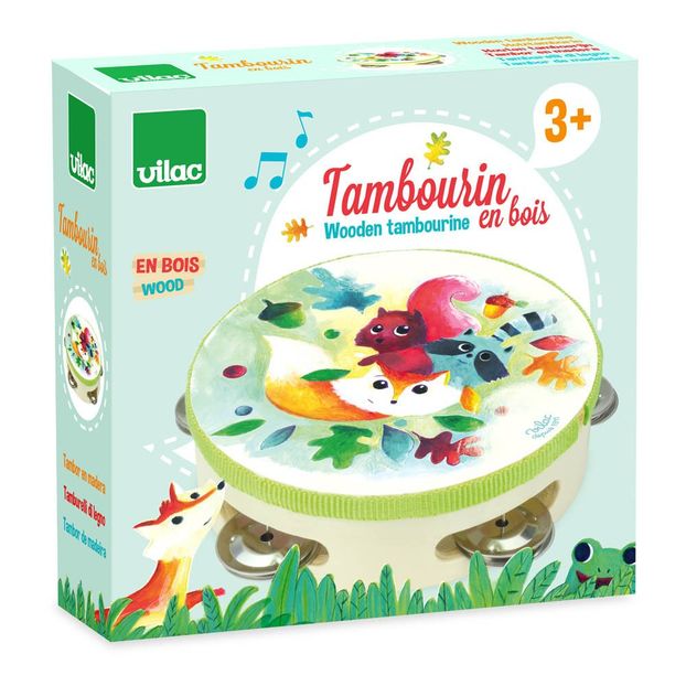 Pandereta de madera Woodland Multicolor-product