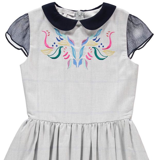 Robe Brodée Coton Bio Up North-product