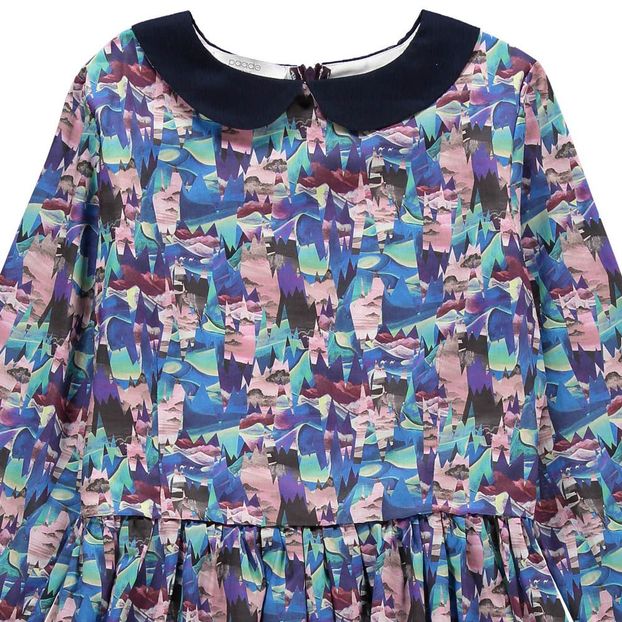 Robe Graphique Col Claudine Iridescence-product