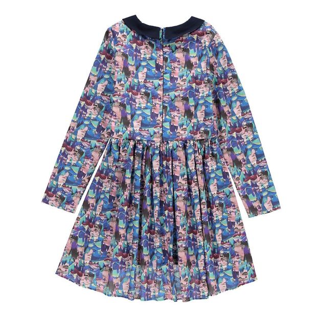 Robe Graphique Col Claudine Iridescence-product