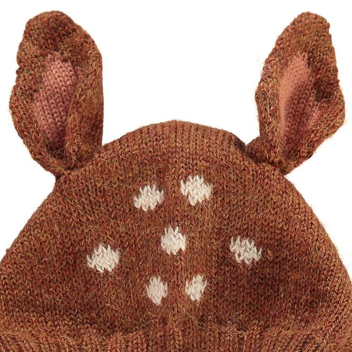Cagoule Baby Alpaga Bambi | Marron- Image produit n°2