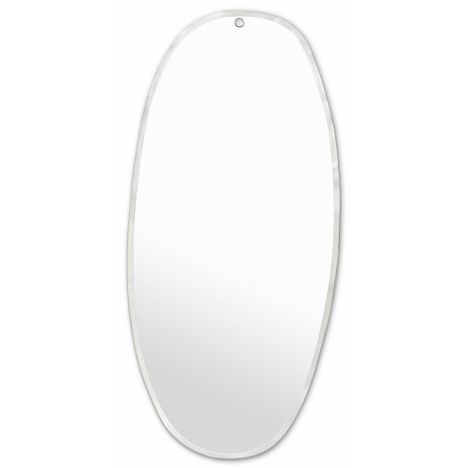 Miroir extra plat biseauté - forme aléatoire ovale 45x95 cm-product