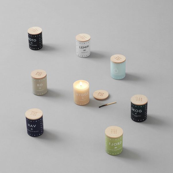 Bougie parfumée Fjord avec couvercle - 190 g-product