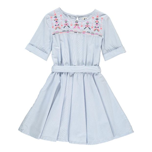 Robe Brodée Fines Rayures-product
