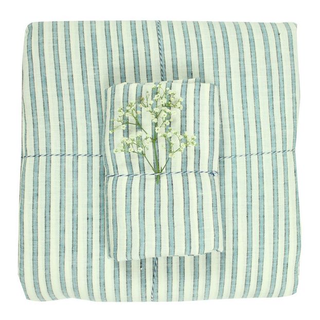 Three Colour Striped Linen Duvet Cover-product