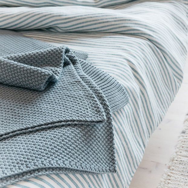 Three Colour Striped Linen Duvet Cover-product