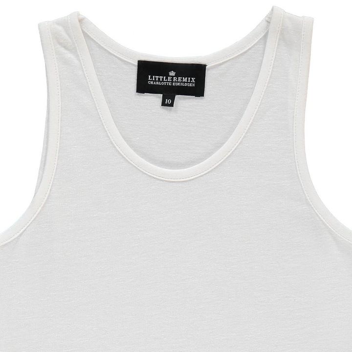 Camiseta Larga Volantes Lino New Blos Blanco- Imagen del producto n°1