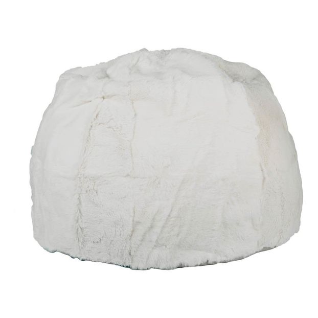 Pouf bulle en lapin rasé Tourterelle-product