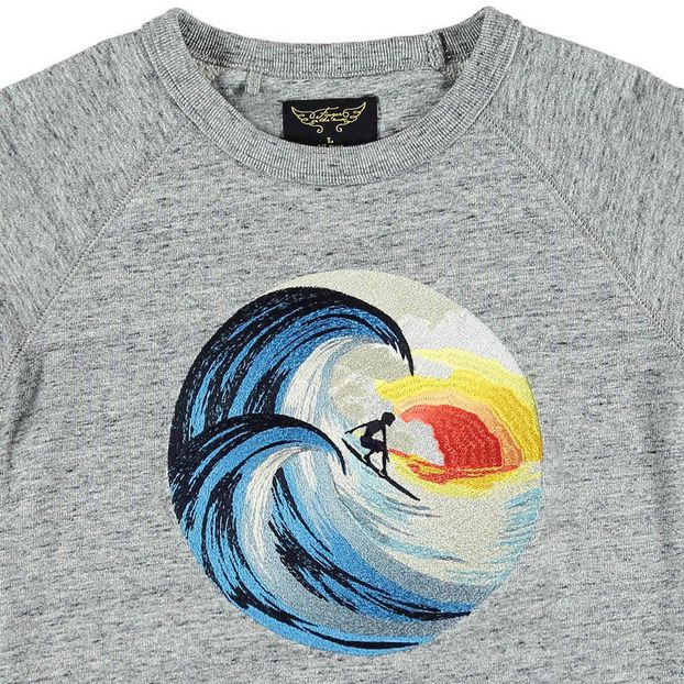Sweat Manches Courtes Surfer Brodé Triton-product