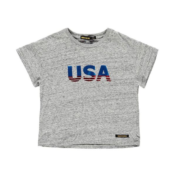T-shirt Cropped "USA" Drop-product