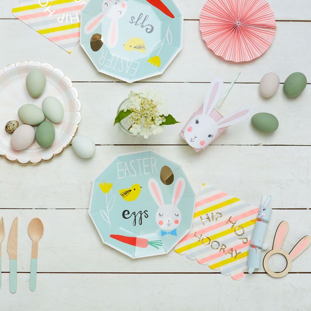Rabbit Round Serviettes - Set of 8-product