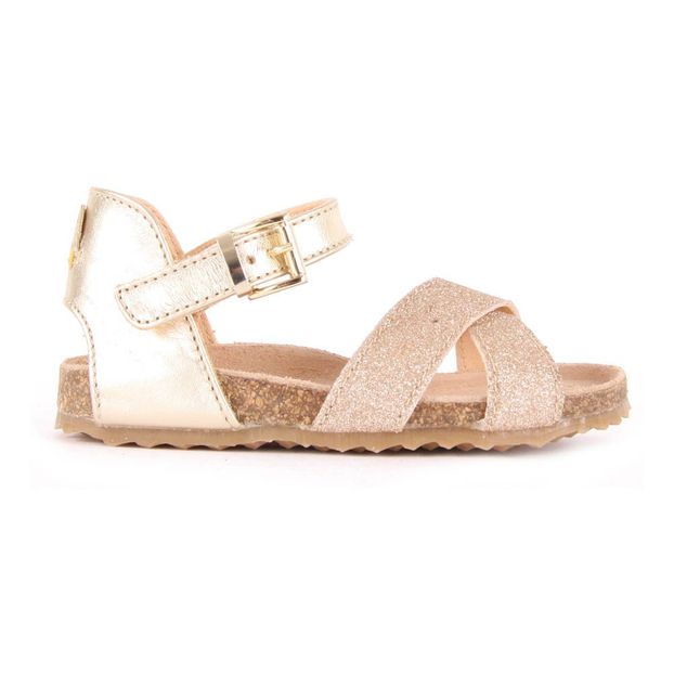 Sandales Cuir à Boucles Brides Paillettees-product