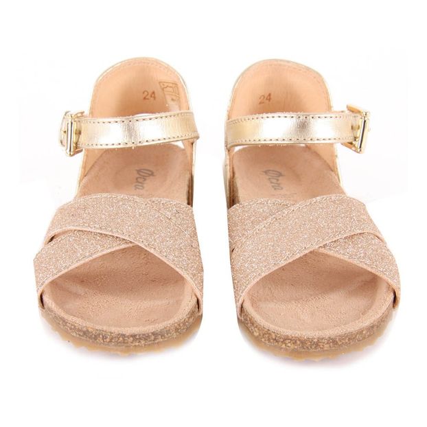 Sandales Cuir à Boucles Brides Paillettees-product