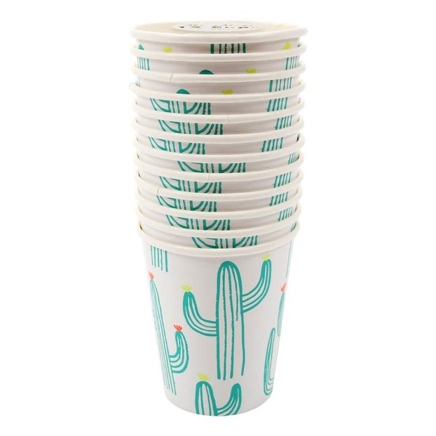 Gobelets en carton cactus - Set de 12-product