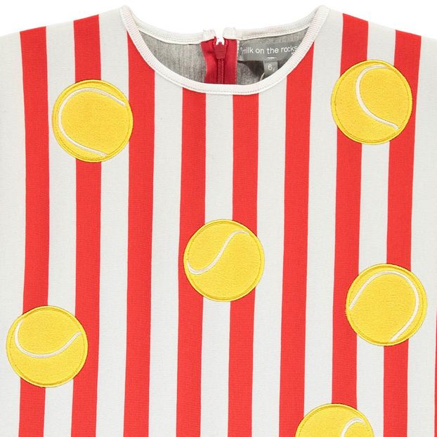 Devendra Striped Neoprene Tennis Dress-product
