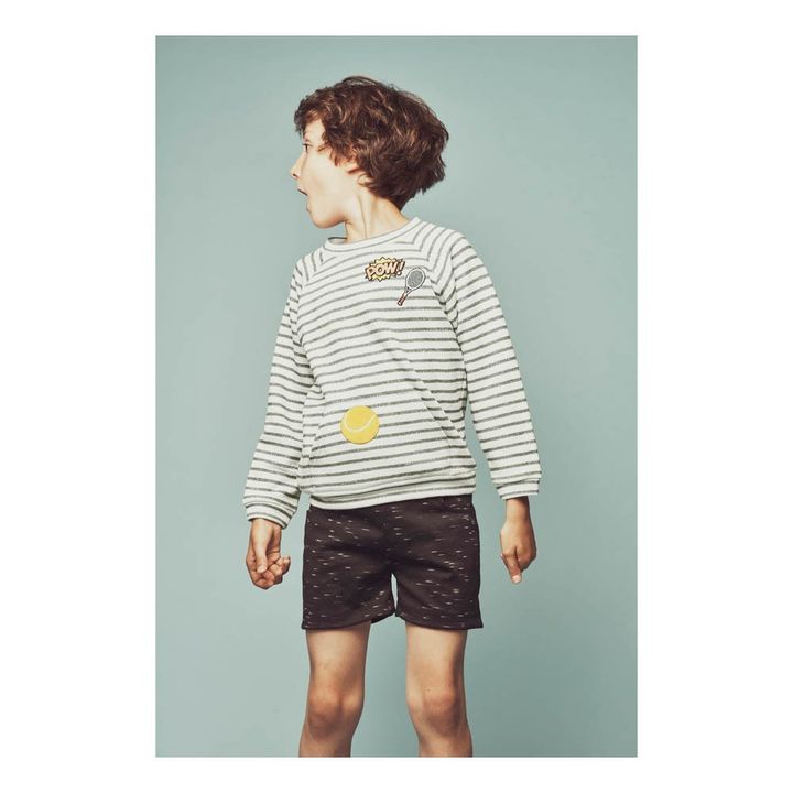 Sancho Tennis Court Sweatshirt | Ecru- Product image n°1