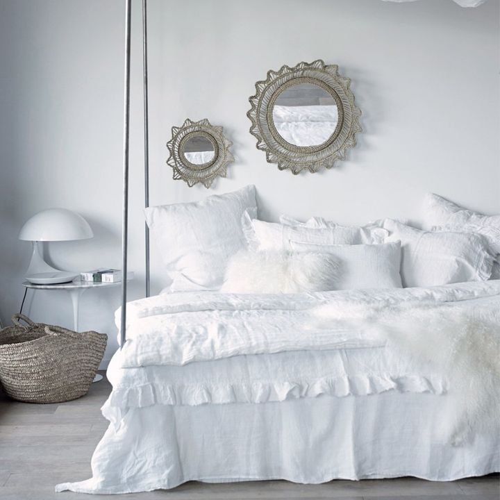 Funda de almohada lino lavado Boho | Natural- Imagen del producto n°1