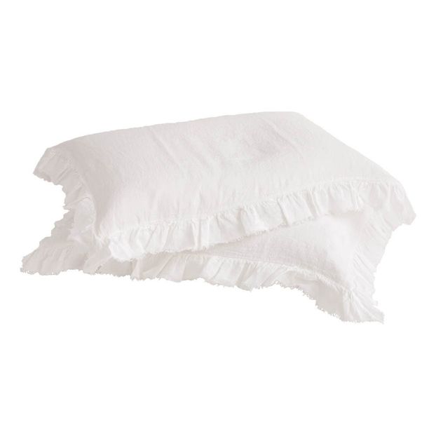 Taie d'oreiller Boho en Lin Lavé-product