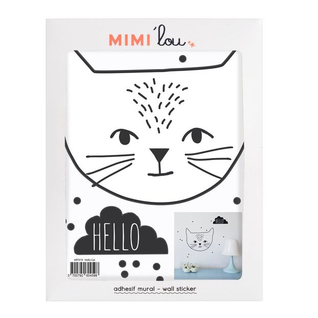 Sticker Just a touch hello cat-product