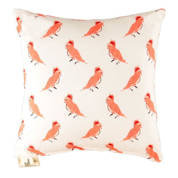 Coussin oiseaux roses-product