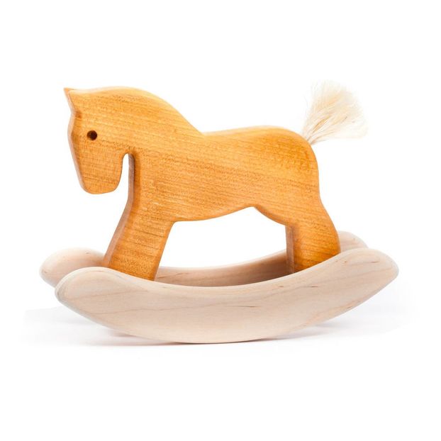 Caballo pequeño balancín de madera-product