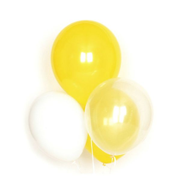 Globos amarillos en latex - Lote de 10-product