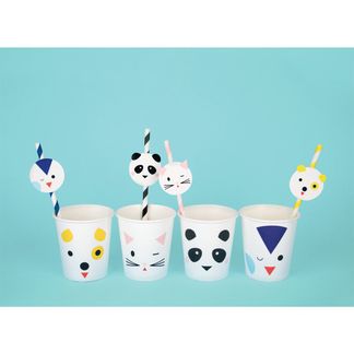 My Little Day Gobelets en carton Animaux - Lot de 8-listing