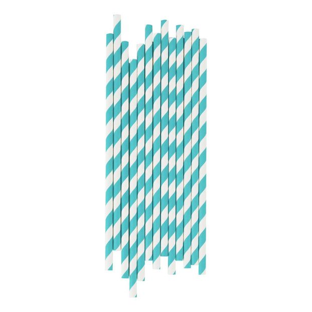 Pajitas rayas azules - Lote de 25-product