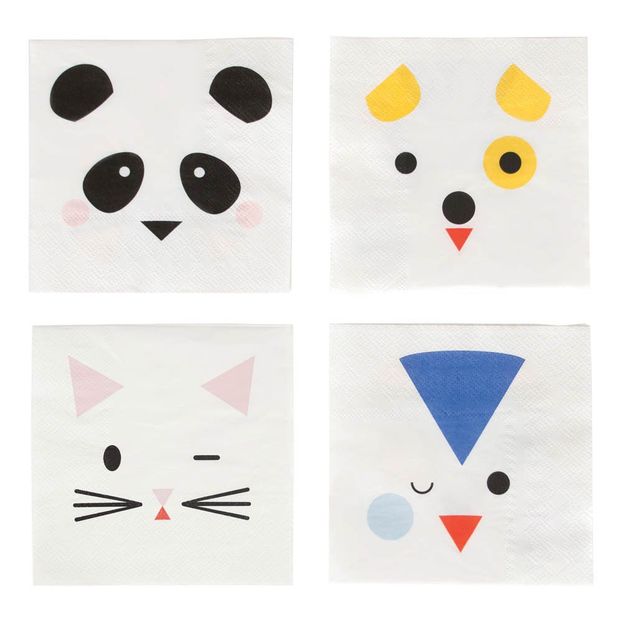 Animal Paper Napkins - Set of 16-product