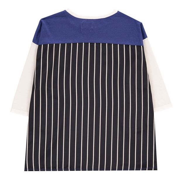 Robe Ample Rayée Bimatière-product