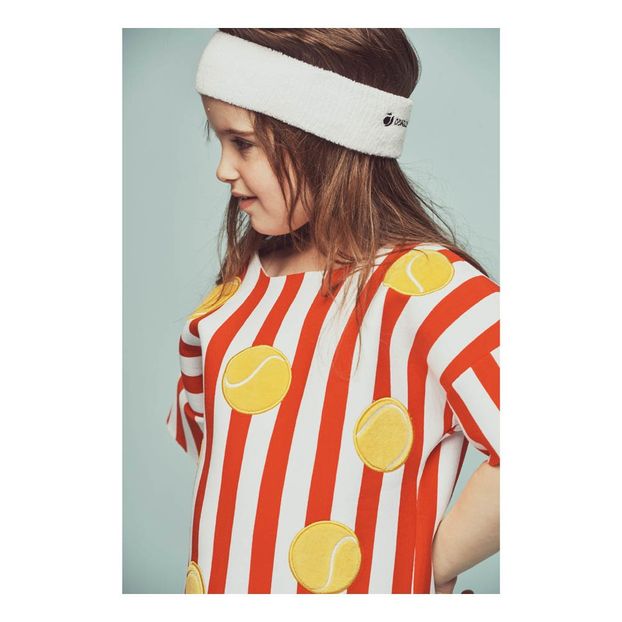 Devendra Striped Neoprene Tennis Dress-product