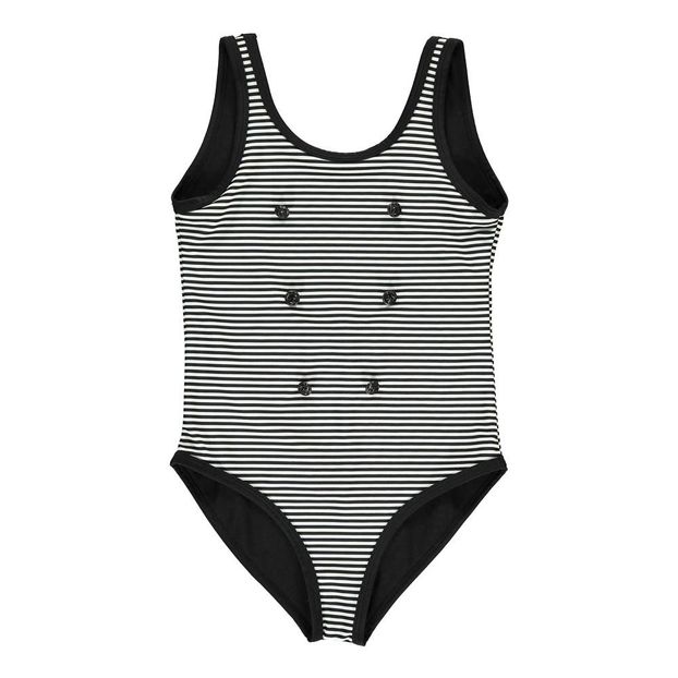 Maillot 1 Pièce Rayé Boutons Marins Mayline-product