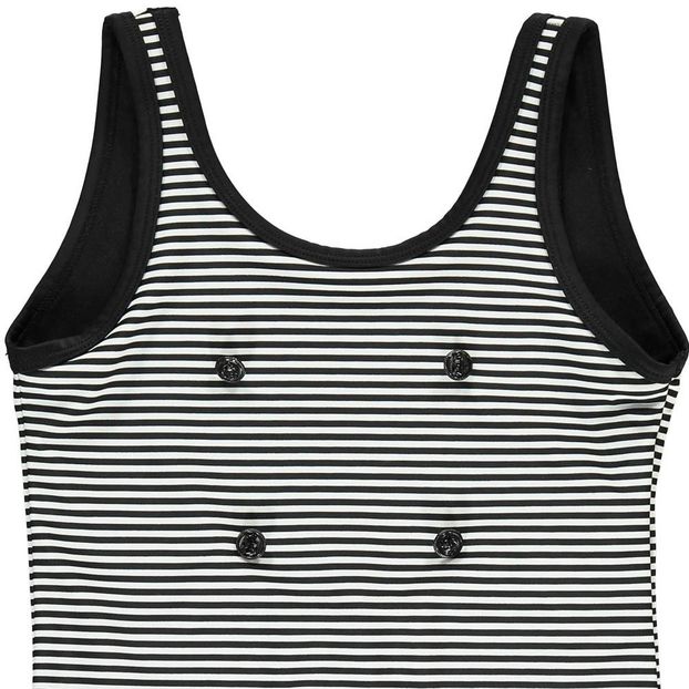 Maillot 1 Pièce Rayé Boutons Marins Mayline-product
