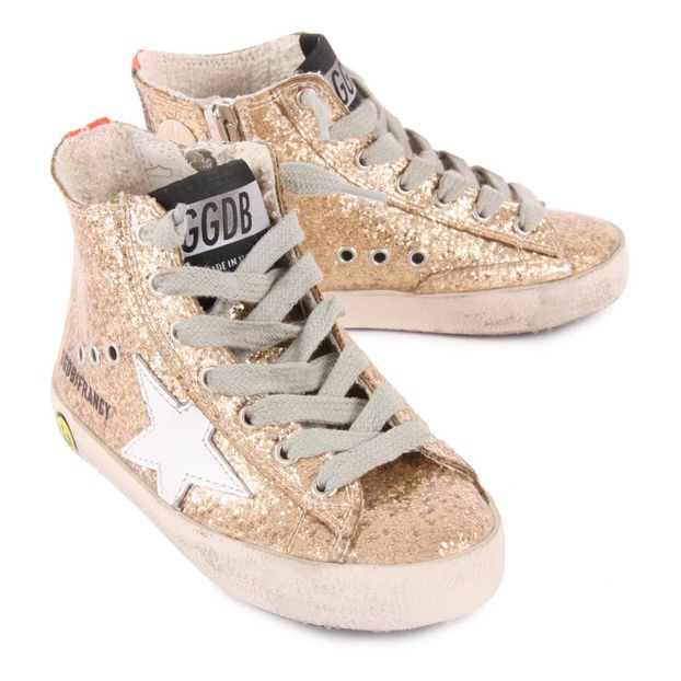 Francy Glitter Zip and Lace-Up Trainers-product