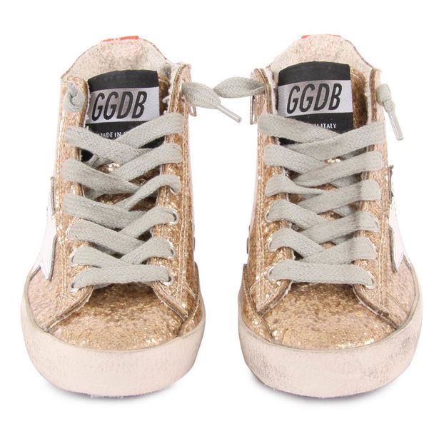 Francy Glitter Zip and Lace-Up Trainers-product