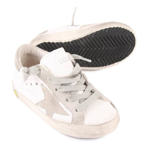 Zapatillas Bajas Cordones Cuero Superstar Beige-product
