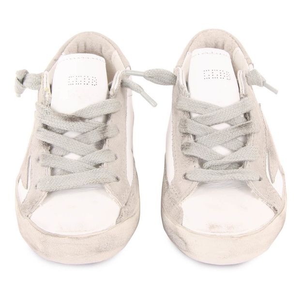 Zapatillas Bajas Cordones Cuero Superstar Beige-product