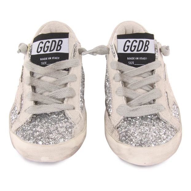Superstar Glitter Lace-Up Trainers-product