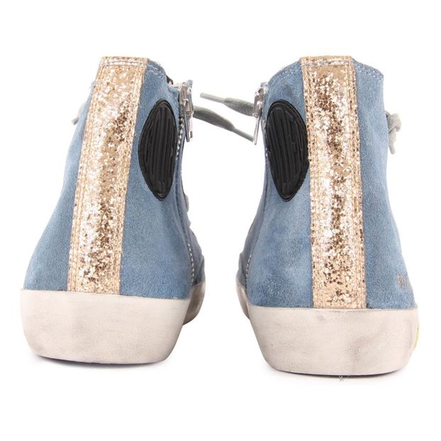 Francy Suede Zip and Lace-Up Trainers-product