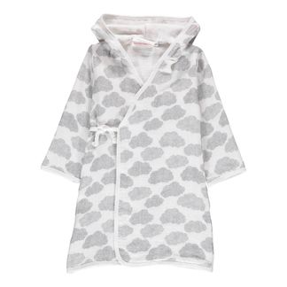 Moumout Peignoir enfant en gaze de coton avec capuche Nuages-listing