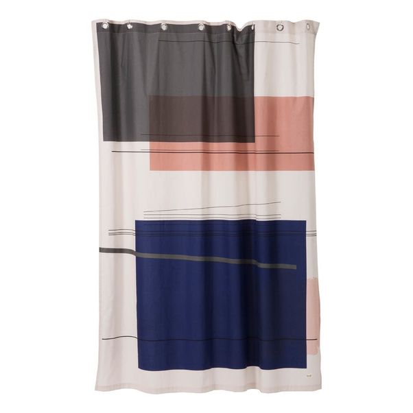 Rideau de douche Colour Block-product
