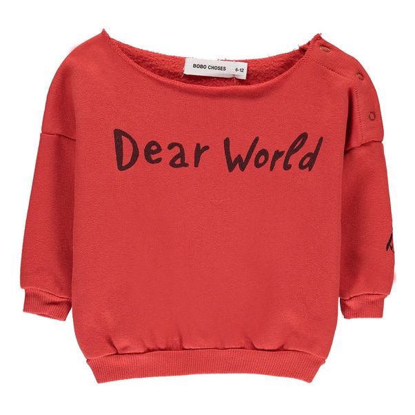 Baby Sweatshirt Dear World aus Bio-Baumwolle -product