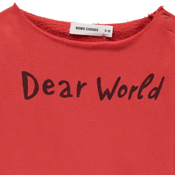 Baby Sweatshirt Dear World aus Bio-Baumwolle -product