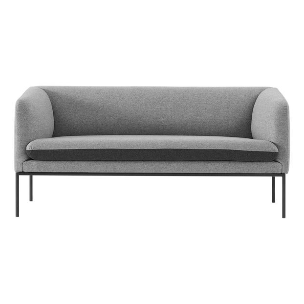Zweifarbiges Sofa aus Baumwolle mit 2 Plätzen-product