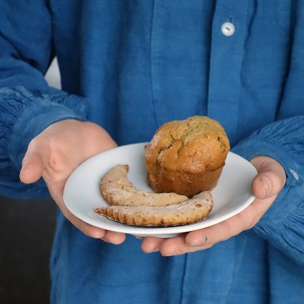 Mini assiettes Soucoupes Affamées en porcelaine - Vendues par 6-product