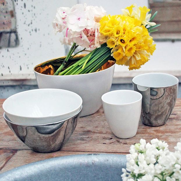 Saladier Grand bol Affamé porcelaine platine-product
